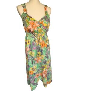Jamie & Layla Tropical Midi Sundress Women's Large